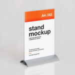 4 Distinct Sights of Desk Stand Mockup