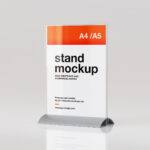 4 Distinct Sights of Desk Stand Mockup