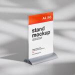 4 Distinct Sights of Desk Stand Mockup