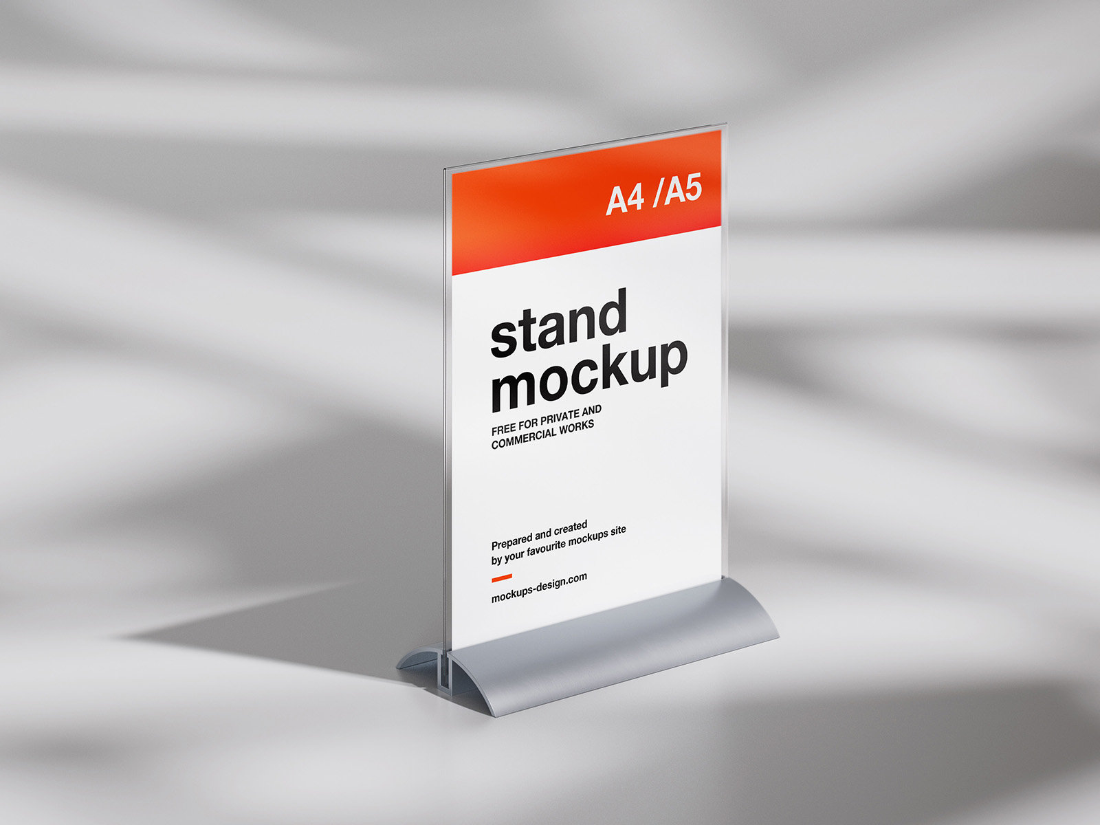 4 Distinct Sights of Desk Stand Mockup FREE PSD