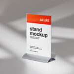 4 Distinct Sights of Desk Stand Mockup
