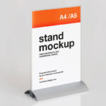 4 Distinct Sights of Desk Stand Mockup