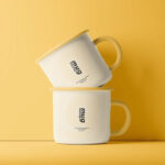 4 Distinct Visions of Enamel Mugs Mockup