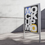 4 Exhibition Citylight Mockups in Perspective Views
