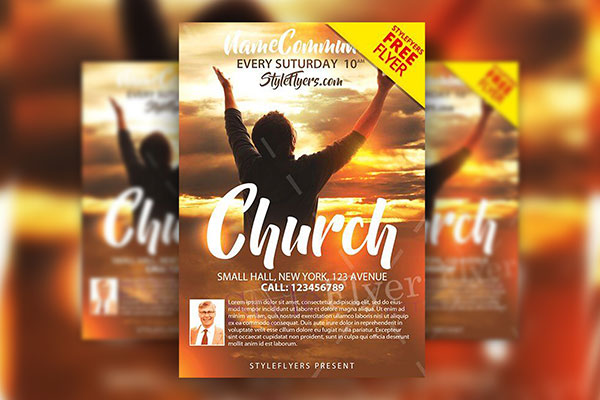 4 Holy, Luminous Church Flyer Templates