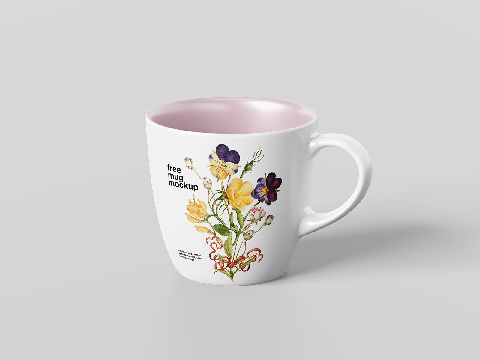 4 Matt Mug Mockups in Varied Visions FREE PSD