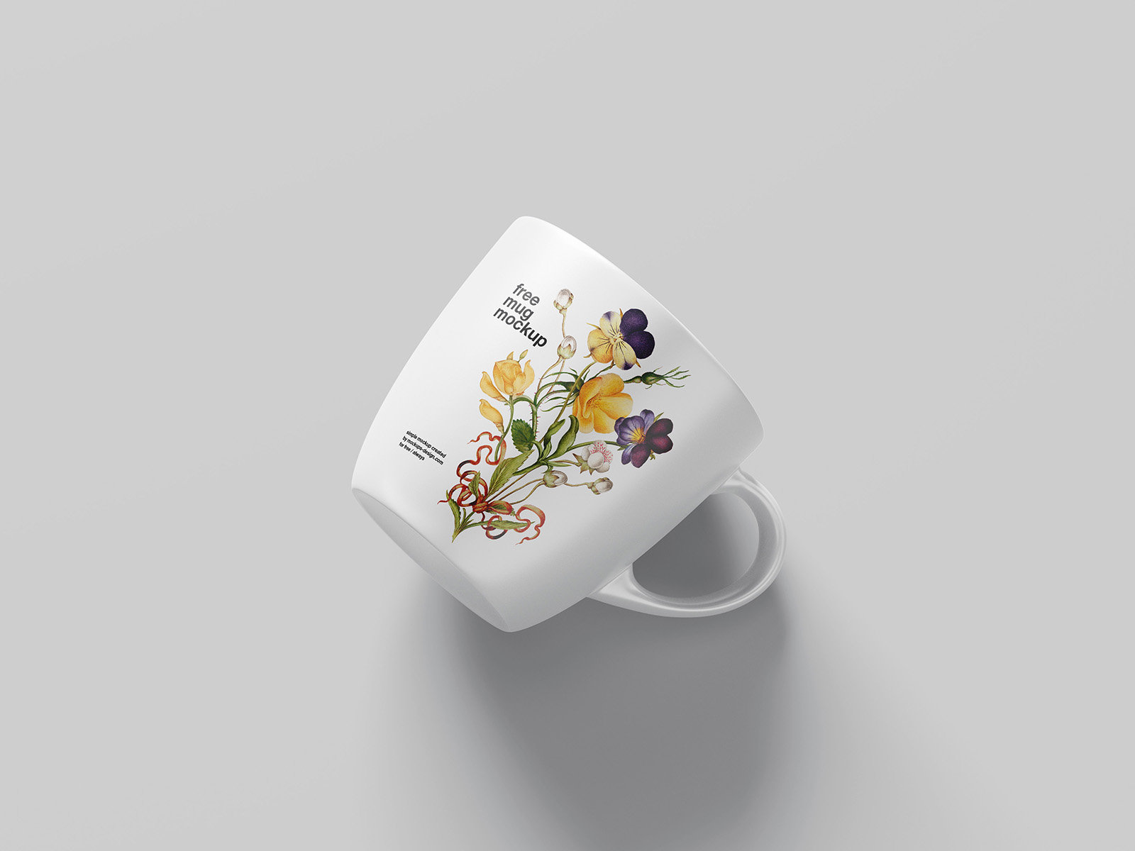 4 Matt Mug Mockups in Varied Visions FREE PSD