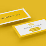 4 Mockups Including Stack of Business Cards in Different Views