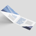 4 Mockups of Horizontal Bi-fold Leaflet