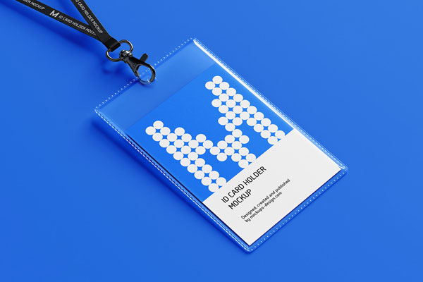 4 Mockups of ID Card Holder