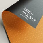 4 Mockups of Logo on Double-Sided Paper mockup preview