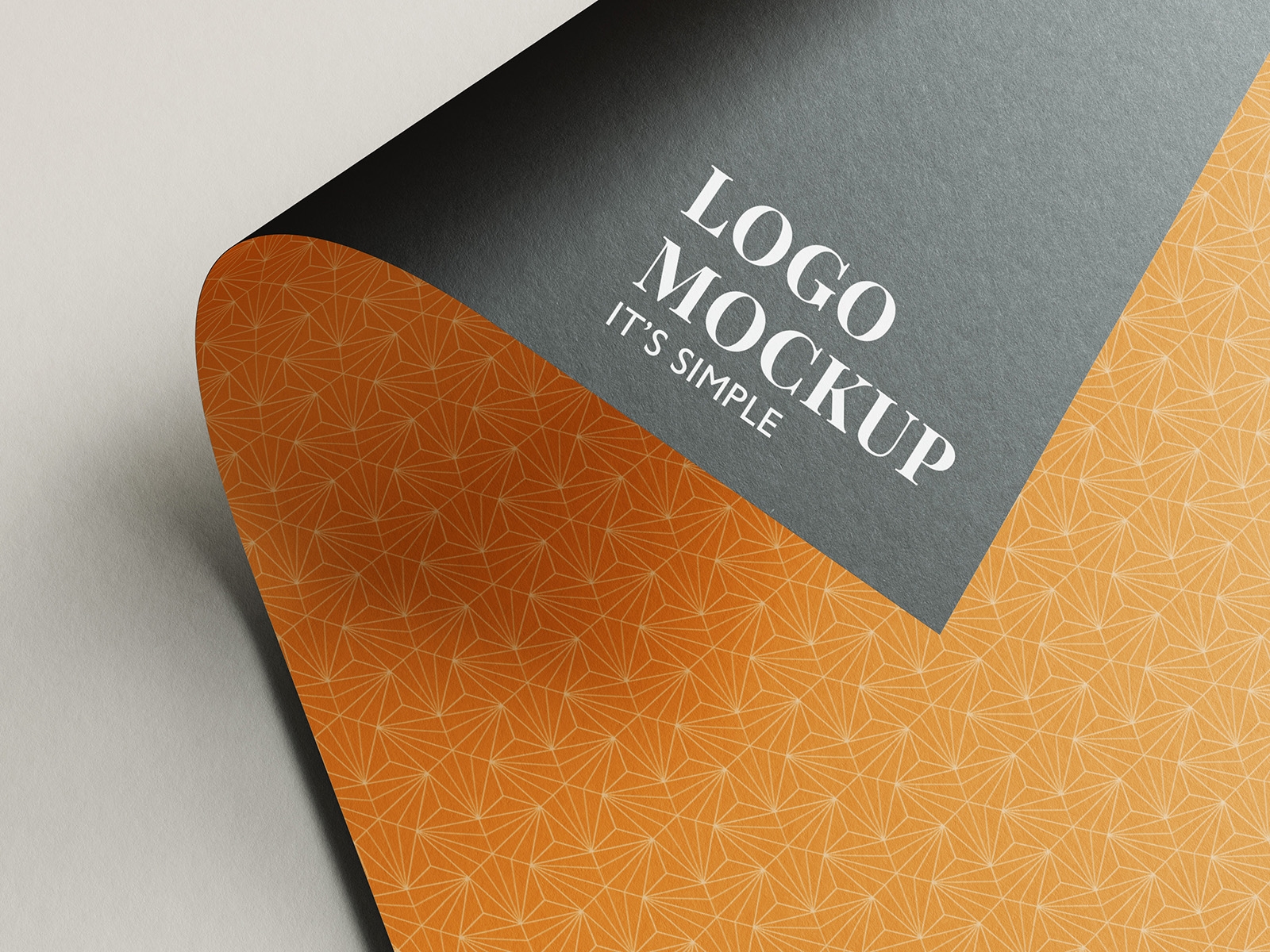 4 Mockups of Logo on Double-Sided Paper FREE PSD