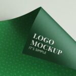 4 Mockups of Logo on Double-Sided Paper mockup preview