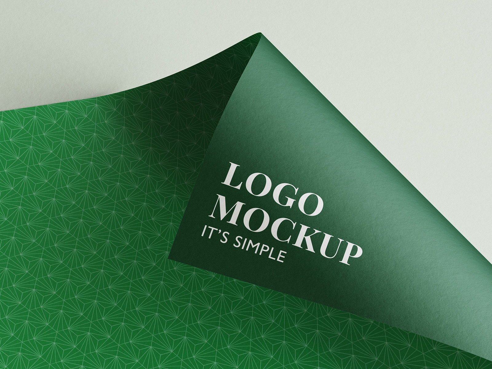4 Mockups of Logo on Double-Sided Paper FREE PSD