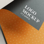 4 Mockups of Logo on Double-Sided Paper mockup preview