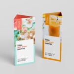 4 Mockups of Table Tent Menu mockup preview