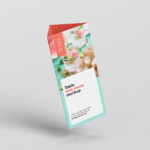 4 Mockups of Table Tent Menu mockup preview