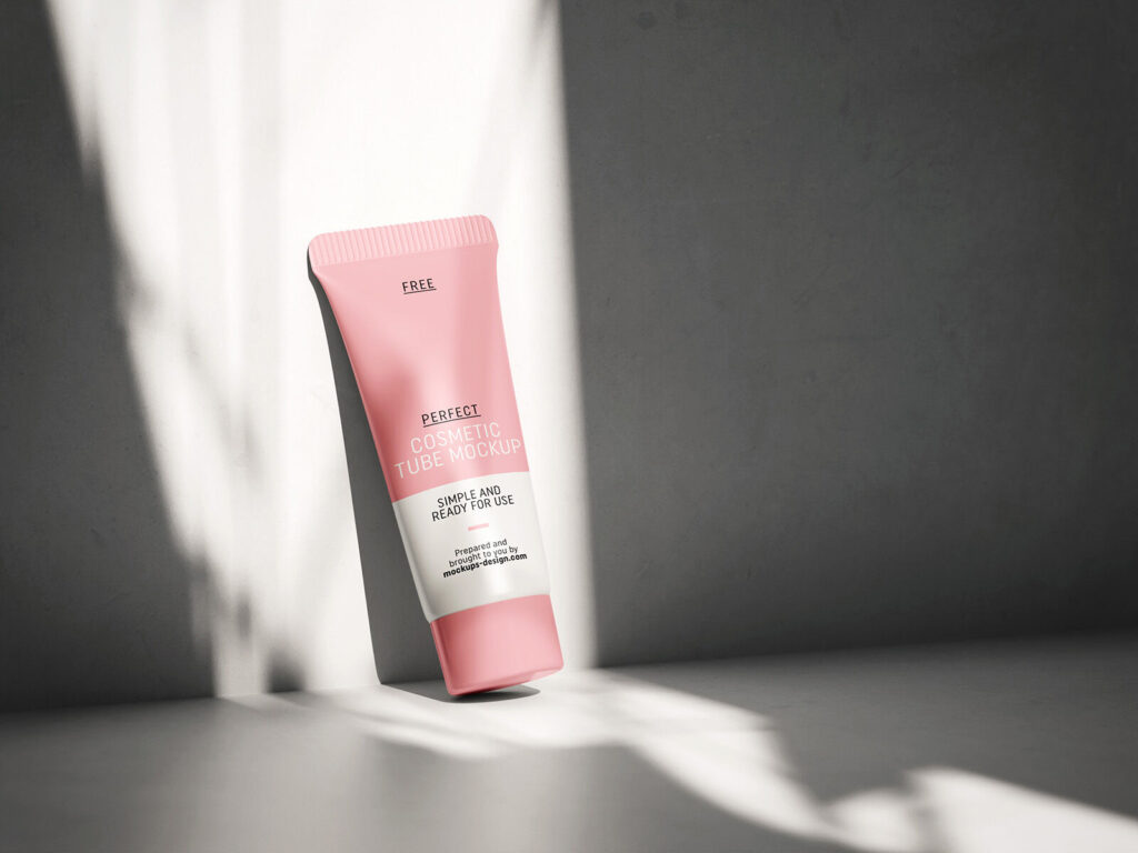 4 Plastic Cosmetic Tube Mockups mockup preview