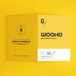 4 Shots of A4 Bifold Brochure Mockup