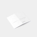 4 Shots of Bi-folded Business Card Mockup