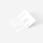 4 Shots of Bi-folded Business Card Mockup
