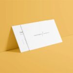 4 Shots of Clean Business Card Mockup