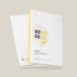 4 Shots of Clean Softcover Book Mockup