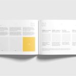 4 Shots of Landscape Softcover Book Mockup mockup preview