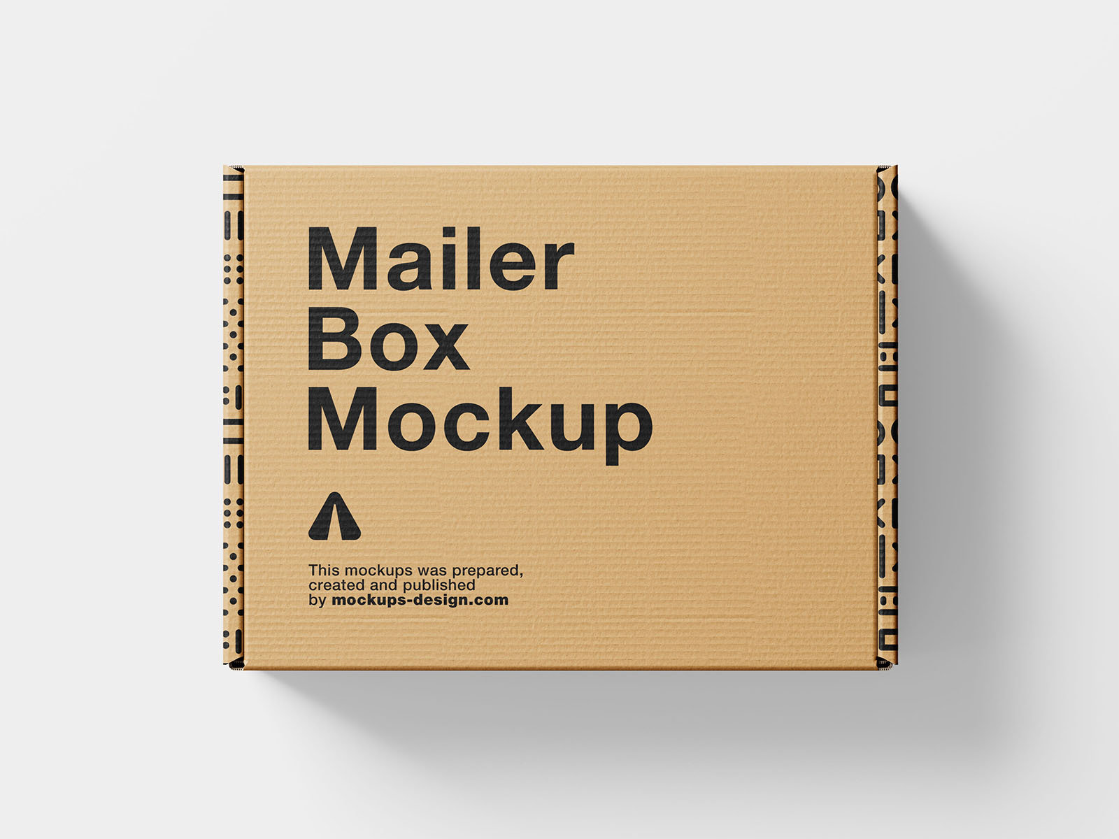 4 Shots of Mailer Box Mockup FREE PSD