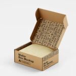 4 Shots of Mailer Box Mockup