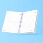 4 Shots of Spiral Notebook Mockup mockup preview