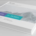 4 Shots of Square Book Mockup
