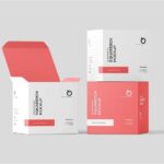 4 Shots of Square Box Mockup mockup preview