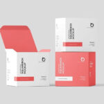 4 Shots of Square Box Mockup mockup preview