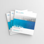 4 Shots of Square Magazine Mockup