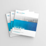 4 Shots of Square Magazine Mockup