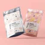 4 Shots of Stand Up Pouch Mockup