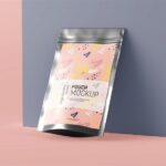 4 Shots of Stand Up Pouch Mockup