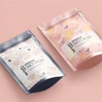 4 Shots of Stand Up Pouch Mockup