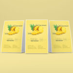 4 Shots of Table Tent Mockup