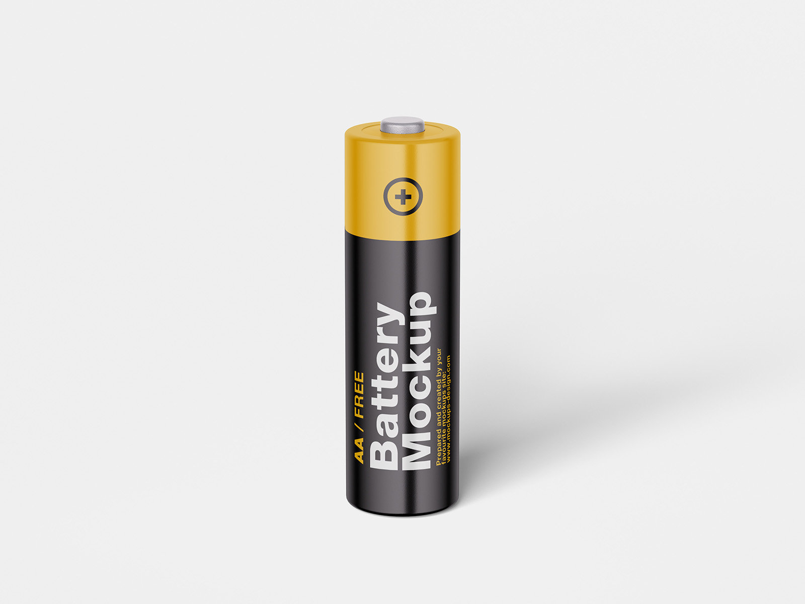 4 Showcases of AA Battery Mockup FREE PSD