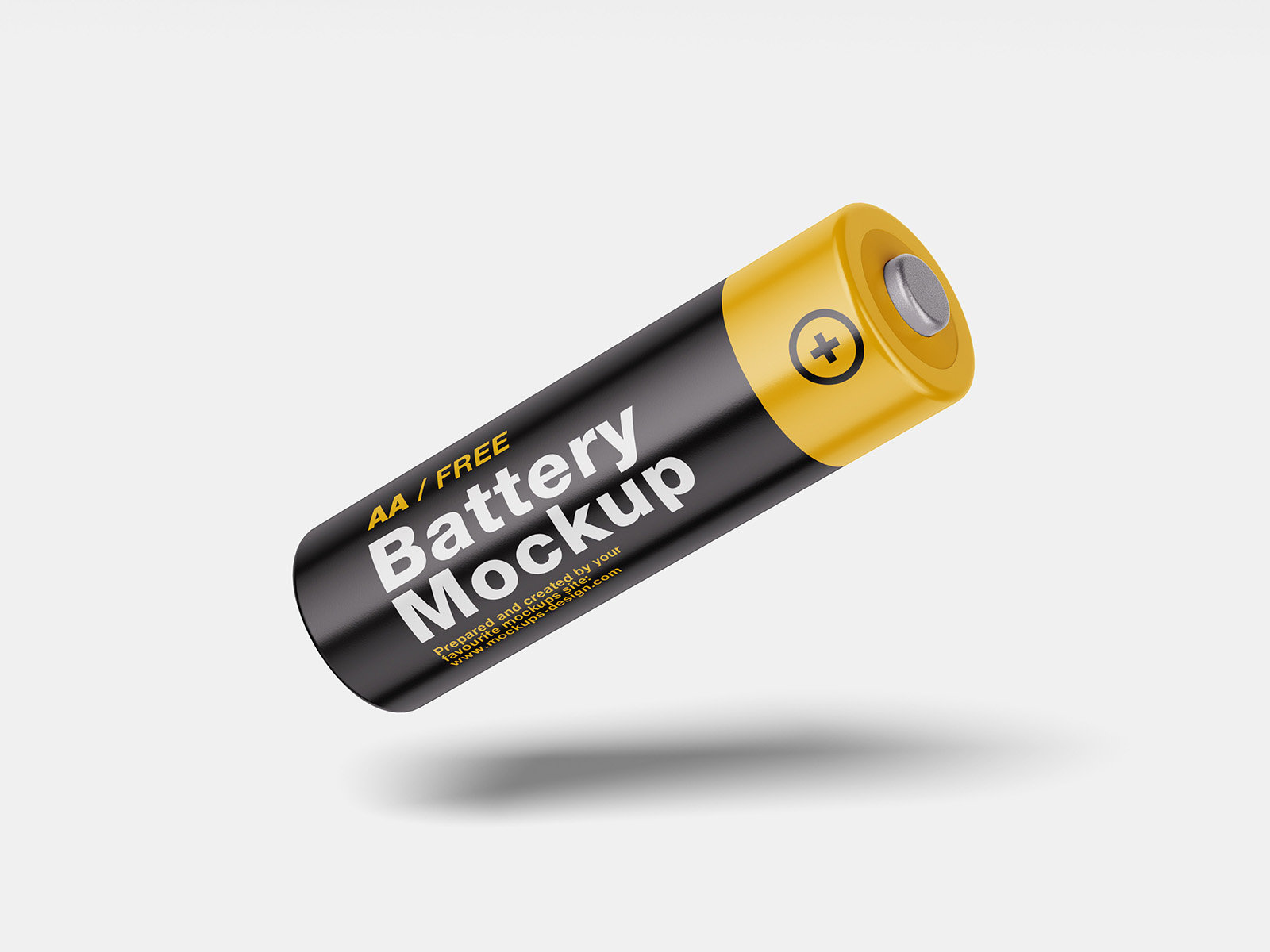 4 Showcases of AA Battery Mockup FREE PSD