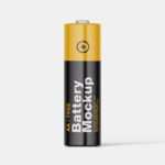 4 Showcases of AA Battery Mockup