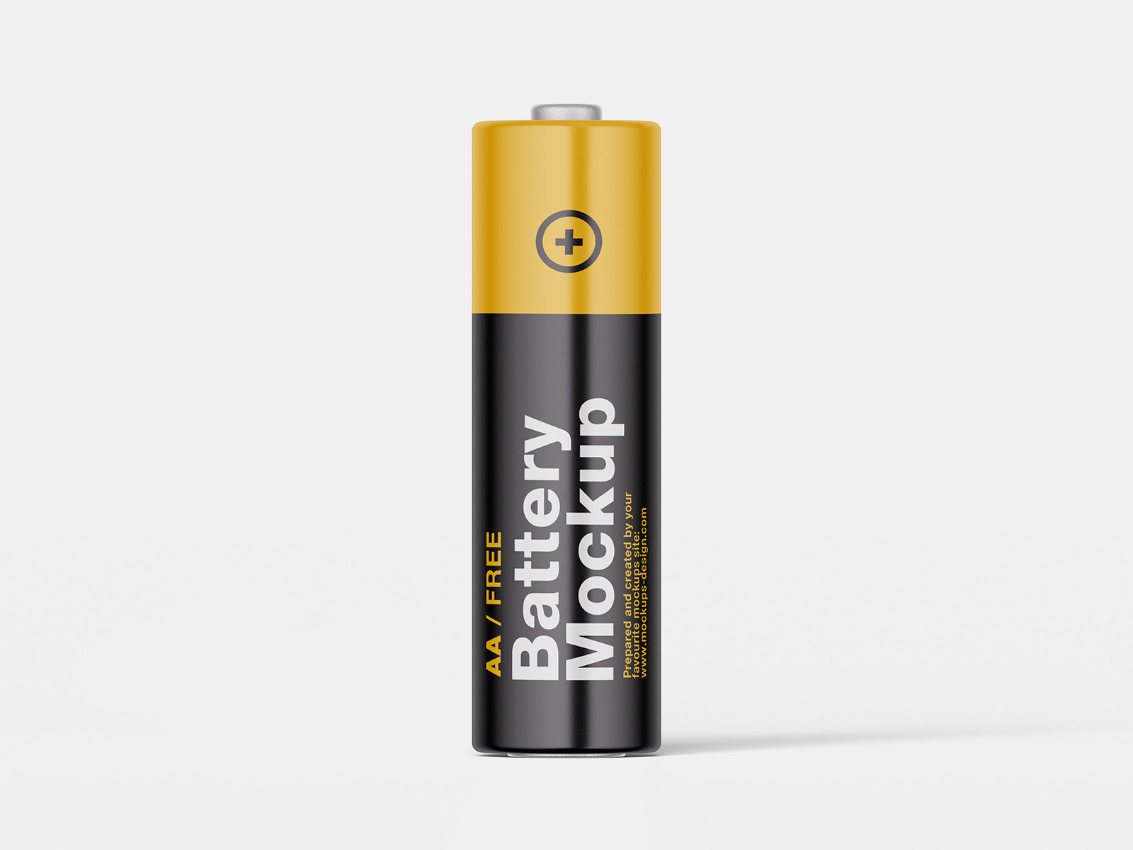 4 Showcases of AA Battery Mockup FREE PSD