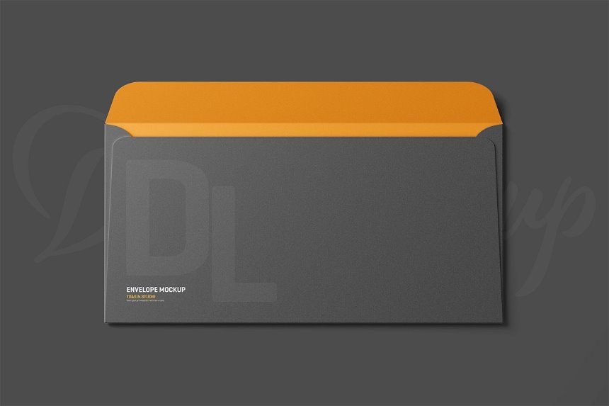 4 Showcases of DL Envelope Mockup