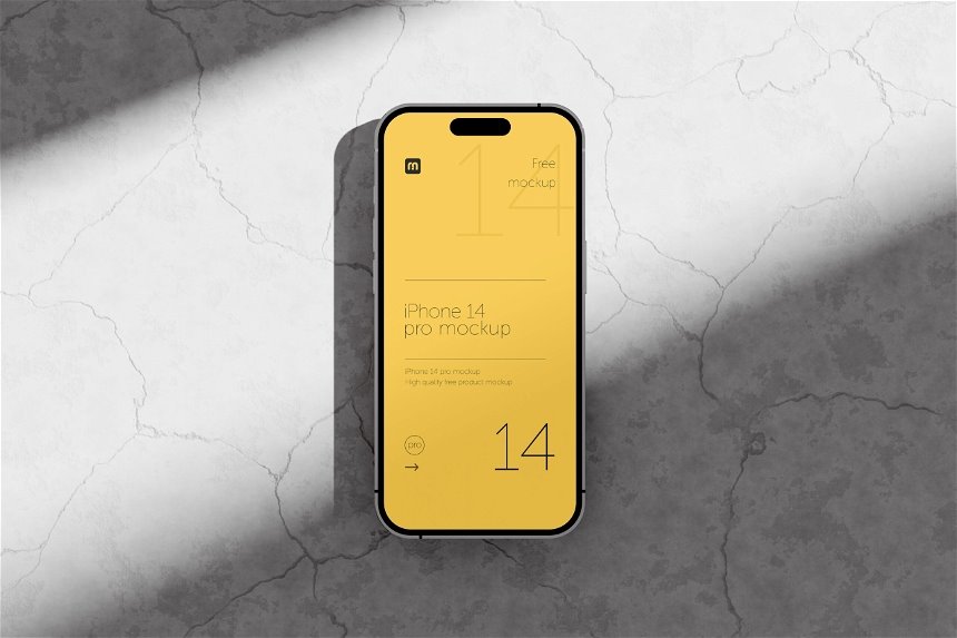 4 Showcases of iPhone 14 Pro Mockup