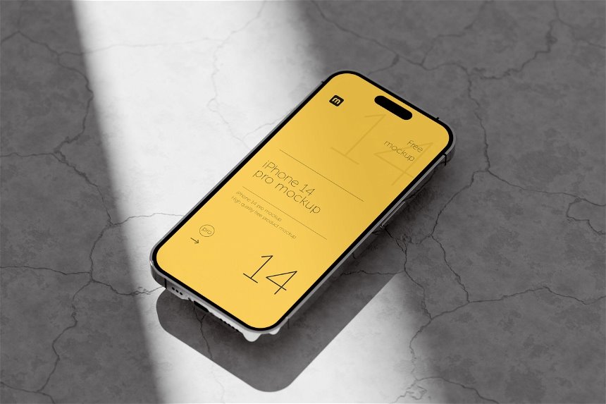 4 Showcases of iPhone 14 Pro Mockup