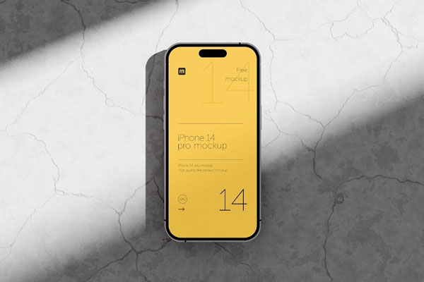 4 Showcases of iPhone 14 Pro Mockup