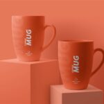 4 Showcases of Mug Mockup with Notebook