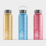 4 Showcases of Thermal Bottle Mockup